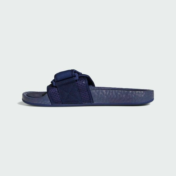 Adidas Men's Blue PHARRELL WILLIAMS CHANCLETAS HU Boost SLIDES FY6142 - Picture 5 of 6